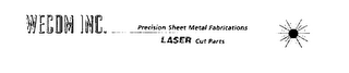 WECOM INC.  PRECISION METAL FABRICATIONSLASER CUT PARTS logo