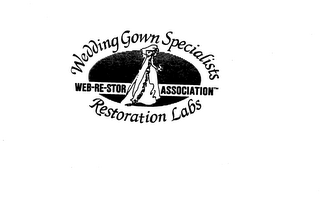 WEDDING GOWN SPECIALISTS WEB RE-STOR ASSOCIATION RESTORATION LABS logo