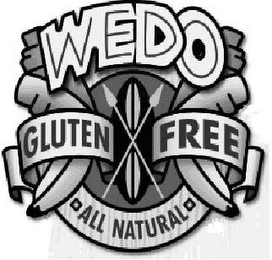 WEDO GLUTEN FREE ALL NATURAL logo