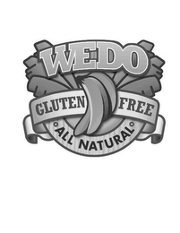 WEDO GLUTEN FREE ALL NATURAL logo