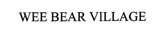 WEE BEAR VILLAGE logo