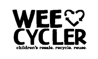 WEE CYCLER CHILDREN'S RESALE. RECYCLE. REUSE. logo