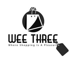 WEE THREE WHERE SHOPPING IS A PLEASURE logo