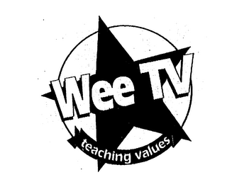 WEE TV TEACHING VALUES logo