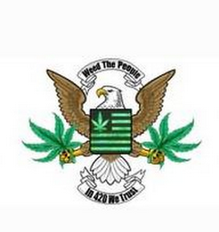 WEED THE PEOPLE IN 420 WE TRUST logo