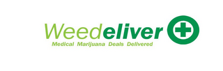 WEEDELIVER MEDICAL MARIJUANA DEALS DELIVERED logo