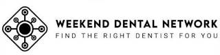 WEEKEND DENTAL NETWORK FIND THE RIGHT DENTIST FOR YOU logo