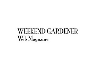 WEEKEND GARDENER WEB MAGAZINE logo