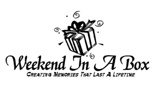WEEKEND IN A BOX CREATING MEMORIES THAT LAST A LIFETIME logo