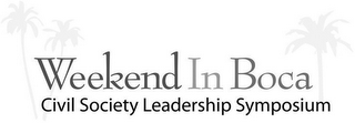 WEEKEND IN BOCA CIVIL SOCIETY LEADERSHIP SYMPOSIUM logo
