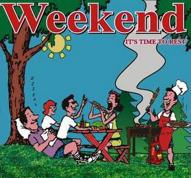 WEEKEND IT'S TIME TO REST logo