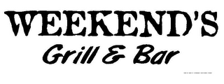WEEKEND'S GRILL & BAR logo