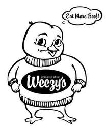 WEEZY'S GRASS FED SHED EAT MORE BEEF! logo