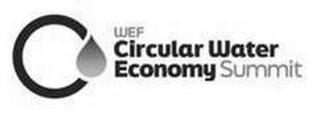 WEF CIRCULAR WATER ECONOMY SUMMIT logo
