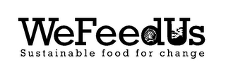 WEFEEDUS SUSTAINABLE FOOD FOR CHANGE logo