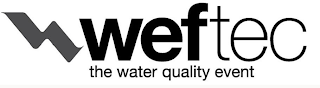 WEFTEC THE WATER QUALITY EVENT logo