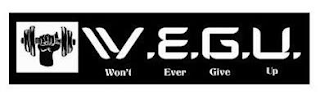 W.E.G.U. WON'T EVER GIVE UP logo