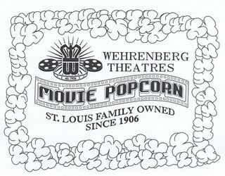 WEHRENBERG THEATRES MOVIE POPCORN ST.LOUIS FAMILY OWNED SINCE 1906 logo