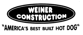 WEINER CONSTRUCTION "AMERICA'S BEST BUILT HOT DOG" logo