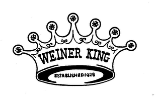 WEINER KING ESTABLISHED 1928 logo