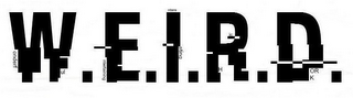 W.E.I.R.D. WONDERFUL ENTERTAINING INTERESTING RICH DORK logo
