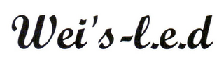 WEI'S - L.E.D logo