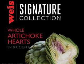WEIS SIGNATURE COLLECTION WHOLE ARTICHOKE HEARTS 8 - 10 COUNT logo