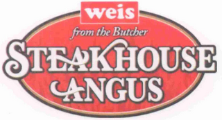 WEIS STEAKHOUSE ANGUS FROM THE BUTCHER logo