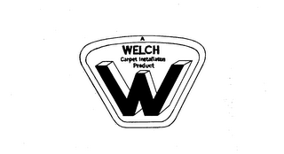 WELCH CARPET INSTALLATION PRODUCT W logo