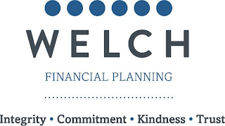 WELCH FINANCIAL PLANNING INTEGRITY · COMMITMENT · KINDNESS · TRUST logo