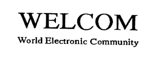 WELCOM WORLD ELECTRONIC COMMUNITY logo
