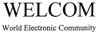 WELCOM WORLD ELECTRONIC COMMUNITY logo