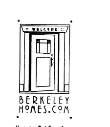 WELCOME BERKELEY HOMES.COM HANDCRAFTED REAL ESTATE SERVICE logo