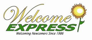 WELCOME EXPRESS WELCOMING NEWCOMERS SINCE 1986 logo