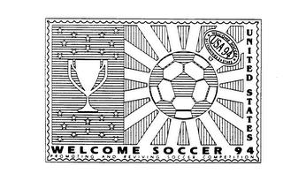 WELCOME SOCCER 94 PROMOTING AND REVIVING SOCCER COMPETITION UNITED STATES logo