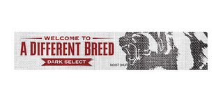WELCOME TO A DIFFERENT BREED DARK SELECT MOIST SNUFF logo