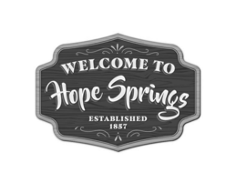 WELCOME TO HOPE SPRINGS ESTABLISHED 1857 logo