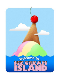 WELCOME TO ICE CREAM ISLAND logo