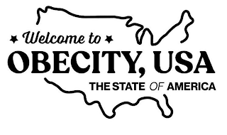 WELCOME TO OBECITY, USA THE STATE OF AMERICA logo