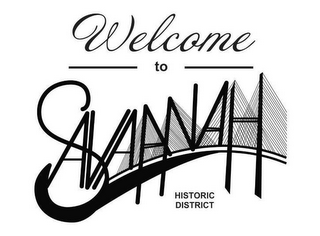 WELCOME TO SAVANNAH HISTORIC DISTRICT logo