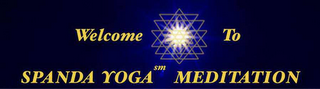 WELCOME TO SPANDA YOGA MEDITATION logo