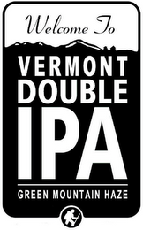 WELCOME TO VERMONT DOUBLE IPA GREEN MOUNTAIN HAZE logo