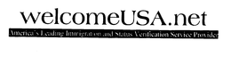 WELCOMEUSA.NET AMERICA'S LEADING IMMIGRATION AND STATUS VERIFICATION SERVICE PROVIDER logo