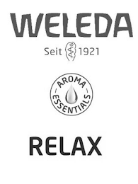 WELEDA SEIT 1921 AROMA ESSENTIALS RELAX logo