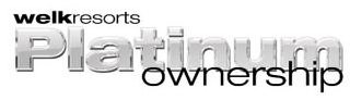 WELK RESORTS PLATINUM OWNERSHIP logo