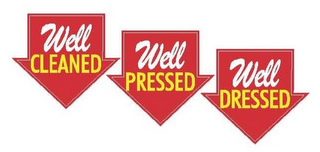 WELL CLEANED WELL PRESSED WELL DRESSED logo