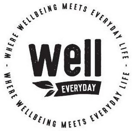 WELL EVERYDAY · WHERE WELLBEING MEETS EVERYDAY LIFE · logo