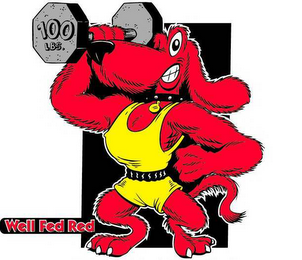WELL FED RED 100 LBS. logo