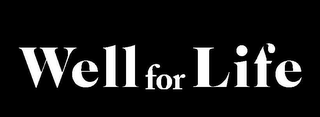 WELL FOR LIFE logo