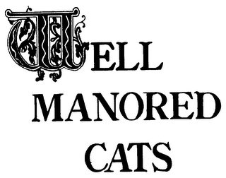 WELL MANORED CATS logo